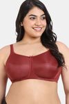 Zivame True Curv Padded Non Wired Full Coverage Minimiser Bra - Sundried Tomato — thumbnail 2